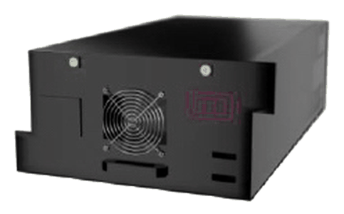 Battery pack enclosure with cooling fan and BMS
